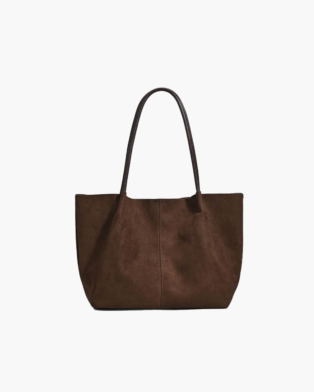 OLANE Suede Tote Bag with Pouch CoffeeWomen's Bags