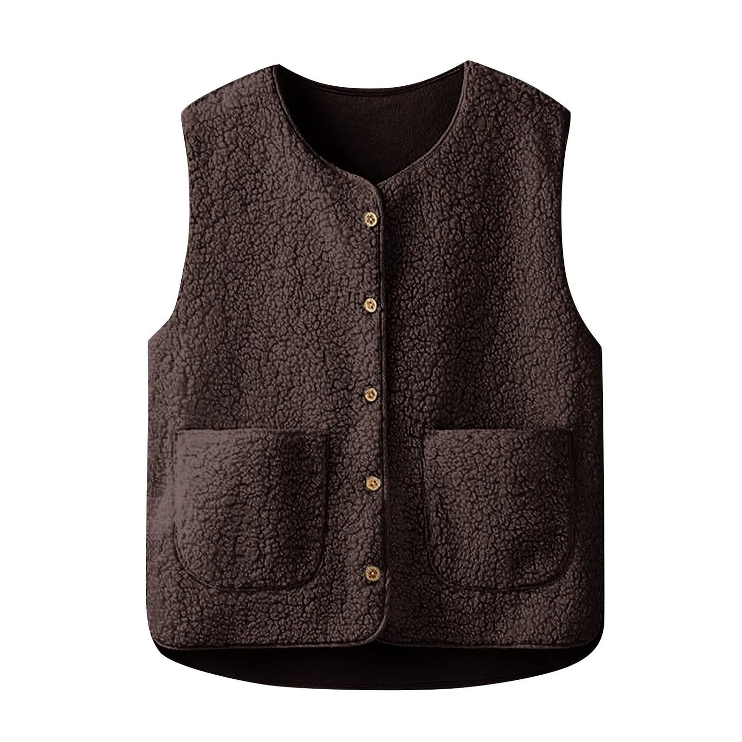 OLANE Teddy Fleece Vest CremeSWomen's Coats & Jackets