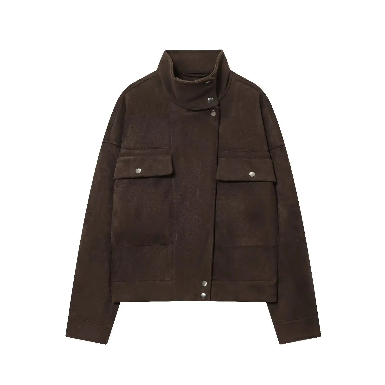 Oversized-Bomberjacke im Vintage-Stil
