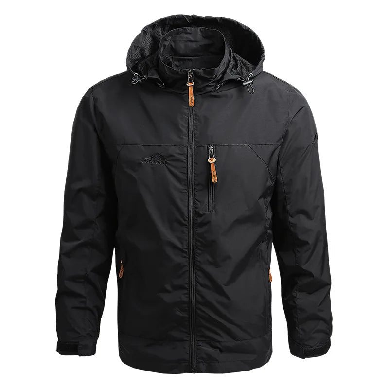 OLANE Waterproof Hooded Tactical Jacket Army GreenMMen's Coats & Jackets