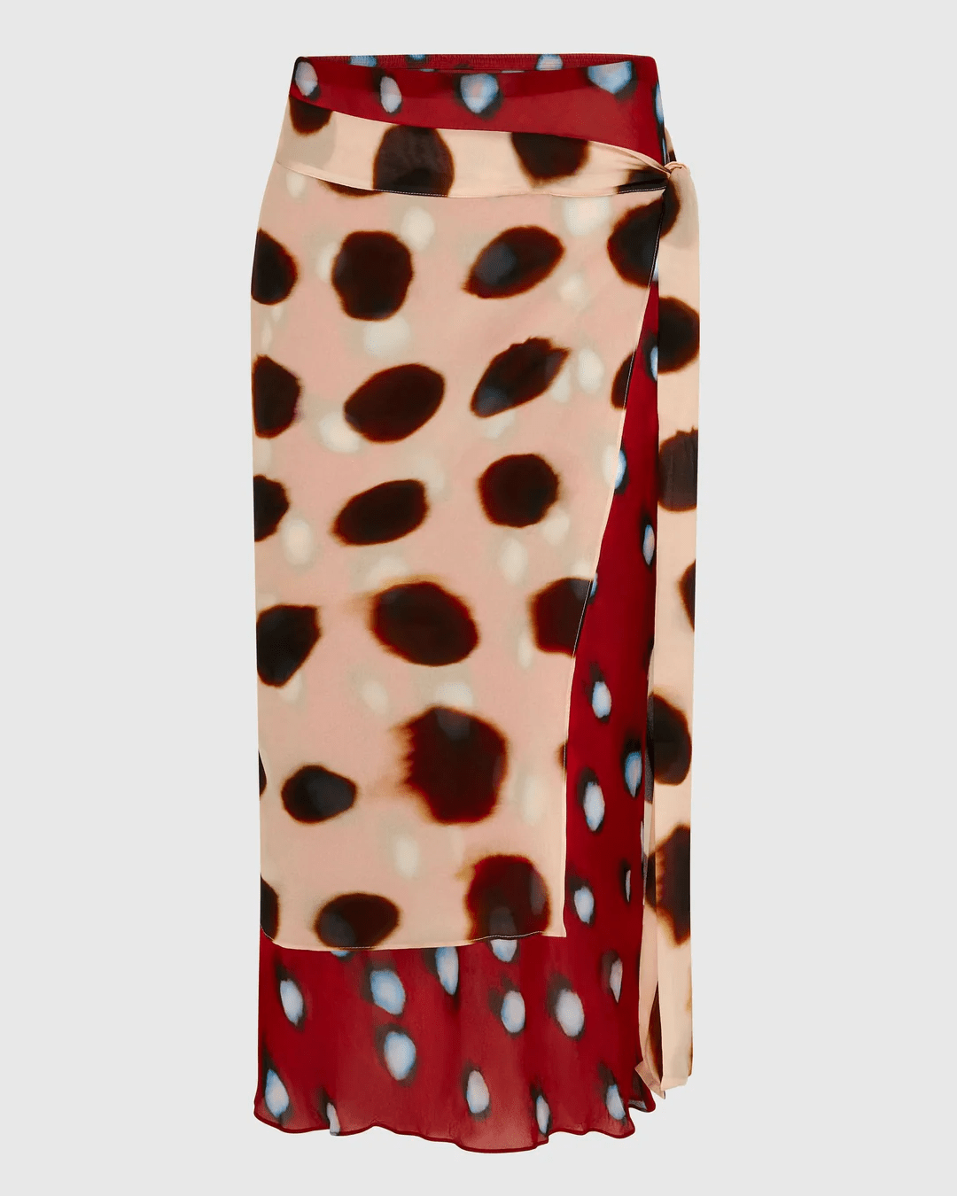 OLANE Wrap Midi Skirt Scarf Detail MWomen's Skirts