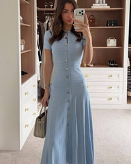 Robe midi côtelée Wren
