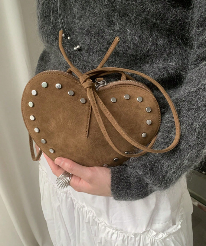 Vintage-Umlege-Tasche aus Kunstwildleder als Umhängetasche