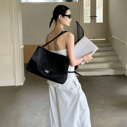 Stylish Chevron Leather Crossbody Bag