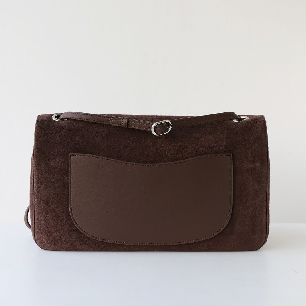 Frosted Cowhide Retro Tote Bag