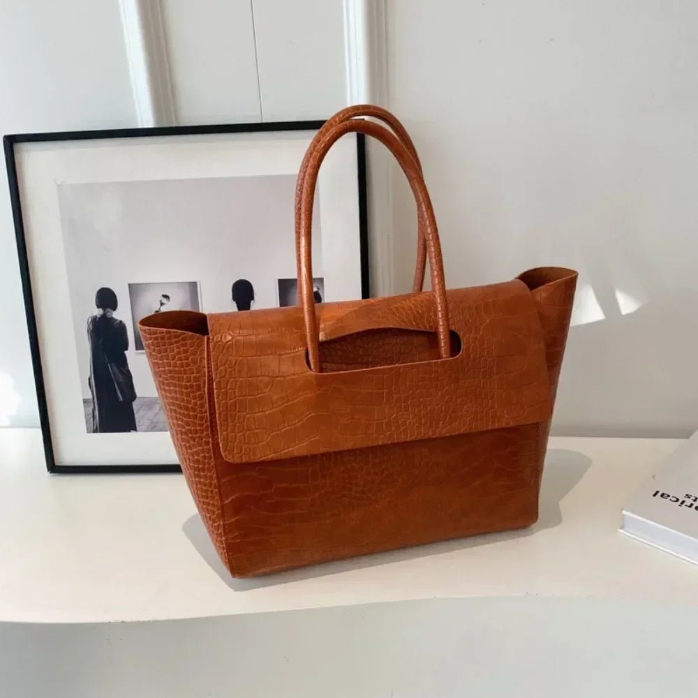 Borsa tote in pelle goffrata Alicia
