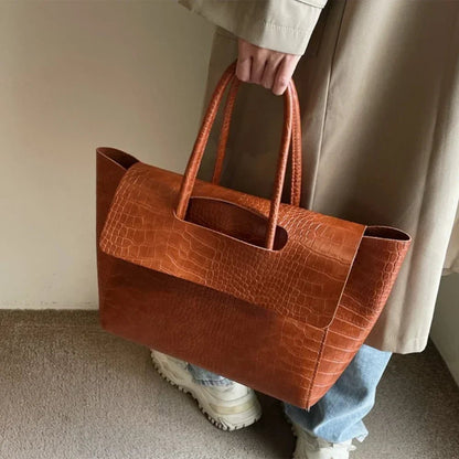 Borsa tote in pelle goffrata Alicia
