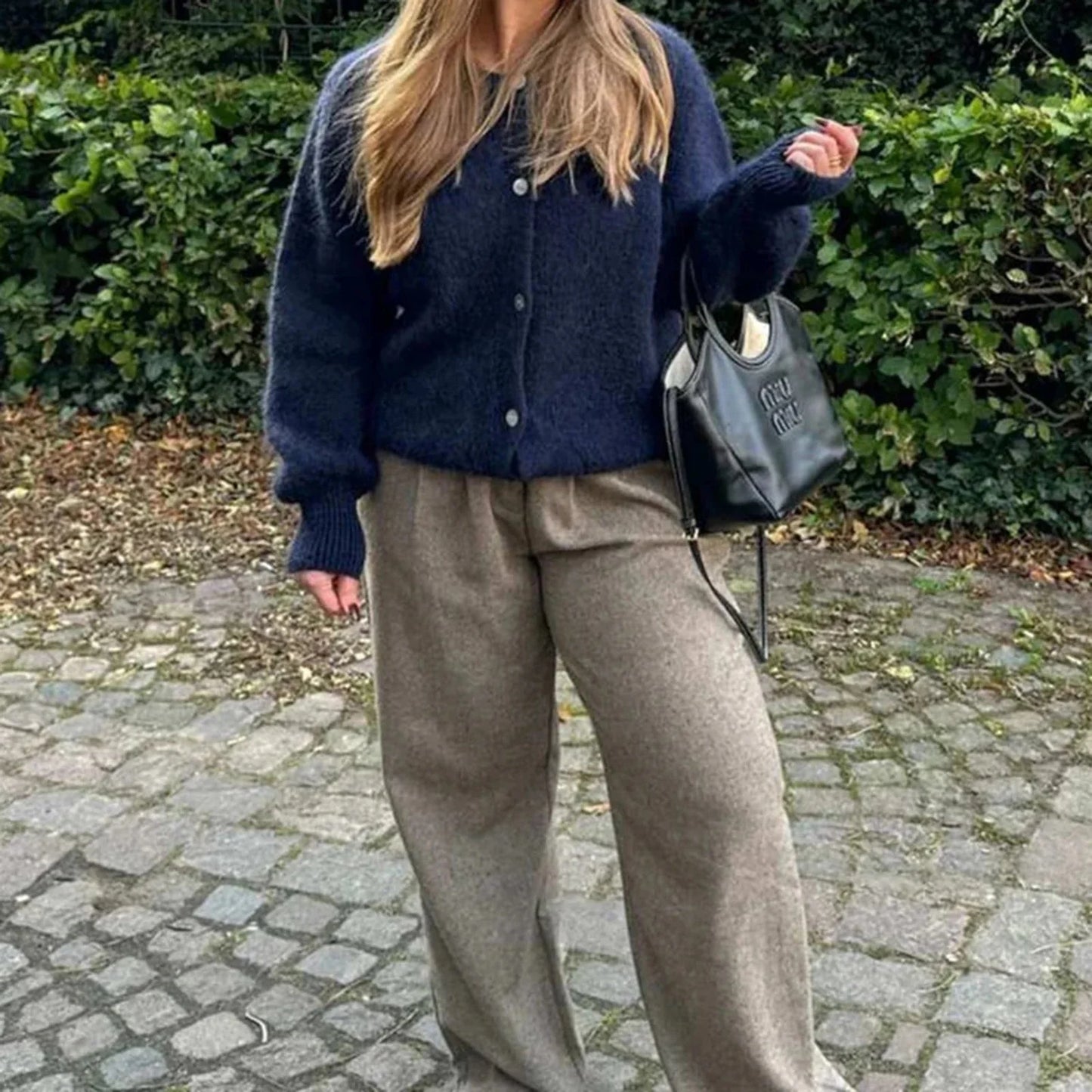 Oversized Fuzzy Knit Cardigan