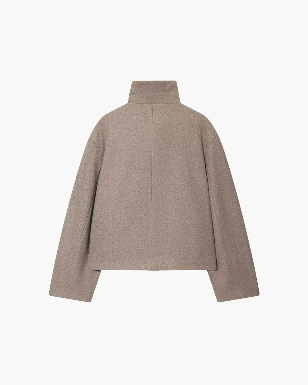Rose Buckle Stand Collar Coat