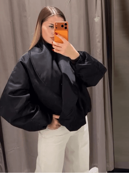 Oversized Padded Bomber Jacket