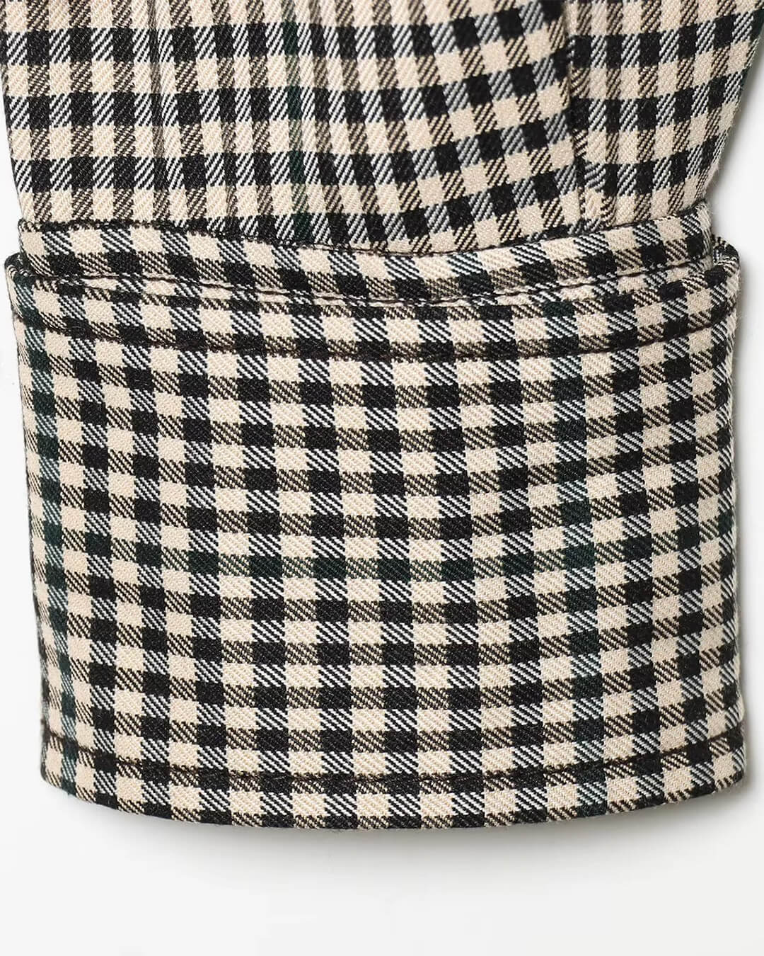 Stylish High Neck Checked Bomber Jacket