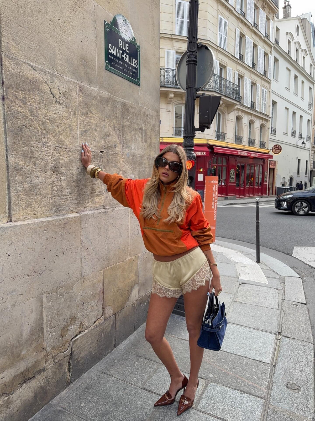 Kate Colorblock Half-Zip Windbreaker Jacket