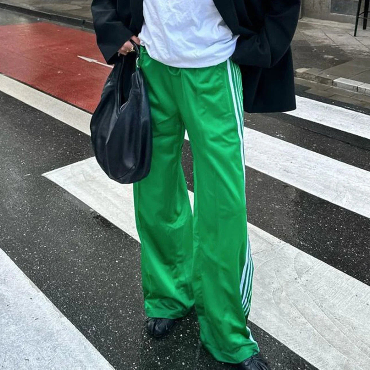 Gestreifte Jogginghose mit Kordelzug