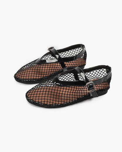 Evangeline Mesh Ballet Flats