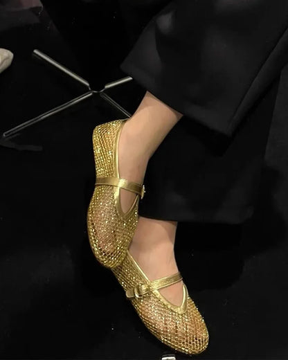 Evangeline Mesh Ballet Flats