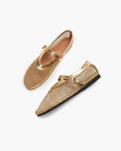 Evangeline Mesh Ballet Flats