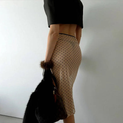 Anna Gonna a Vita Alta in Mesh